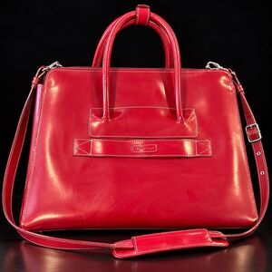 McKlein USA Red Lake Forest 15.6" Laptop Tablet Briefcase Case + Shoulder Strap